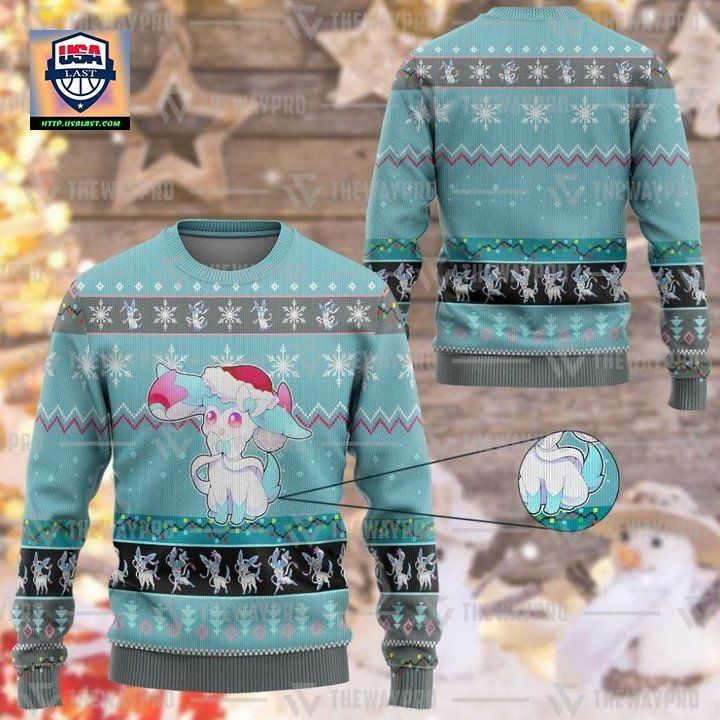 Anime Pokemon Sylveon Christmas Sweater