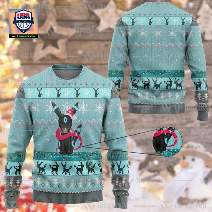 Anime Pokemon Umbreon Christmas Sweater