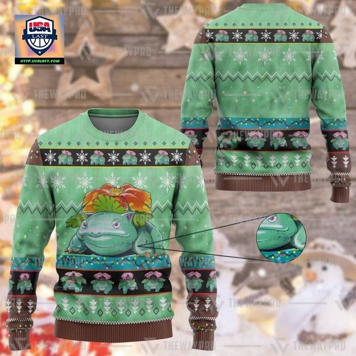 Anime Pokemon Venusaur Christmas Sweater