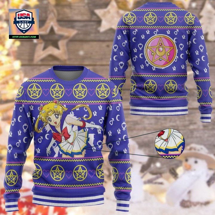 Anime Sailor Moon Christmas Sweater