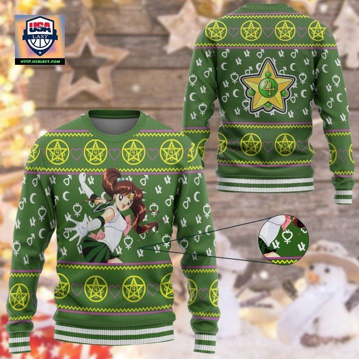 Anime Sailor Moon Jupiter Christmas Sweater