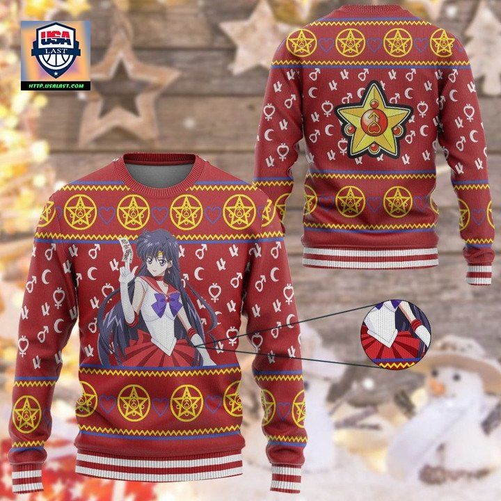 Anime Sailor Moon Mars Christmas Sweater