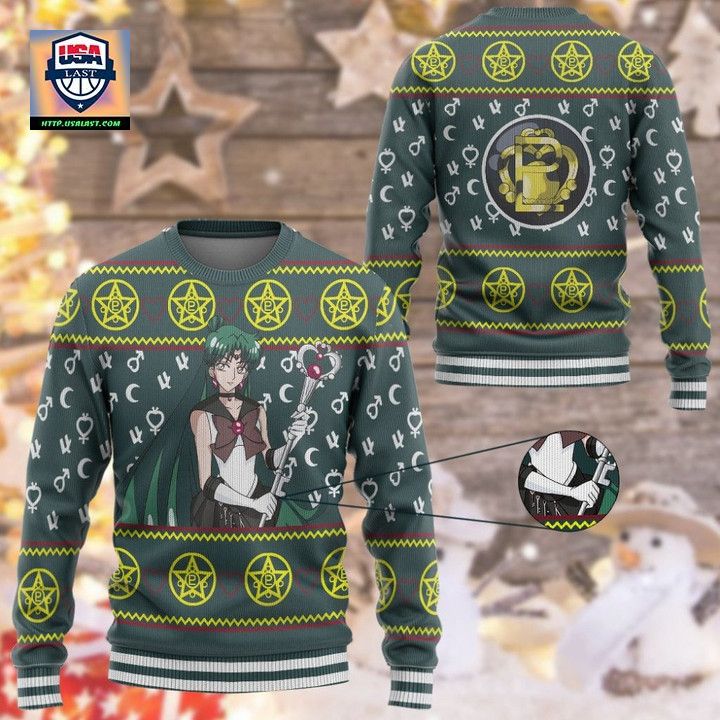 Anime Sailor Moon Pluto Christmas Sweater