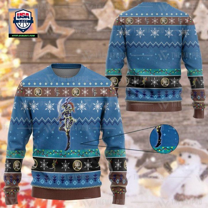 Anime Yu Gi Oh Black Luster Soldier Christmas Sweater