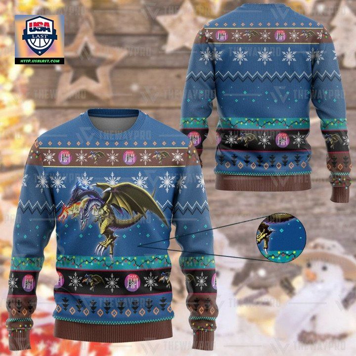 Anime Yu Gi Oh Five Headed Dragon Christmas Sweater