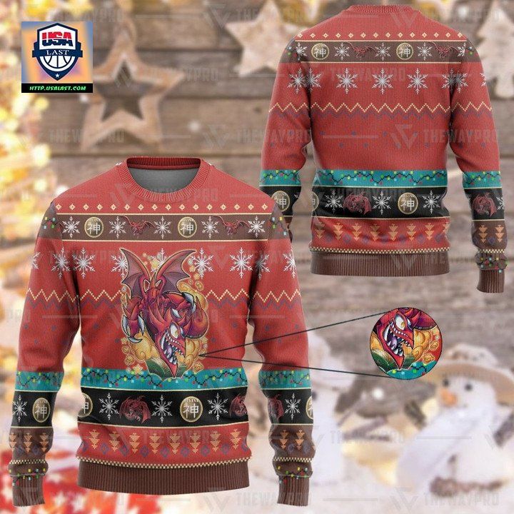 Anime Yu Gi Oh Slifer The Toon Dragon By Kraus Christmas Sweater