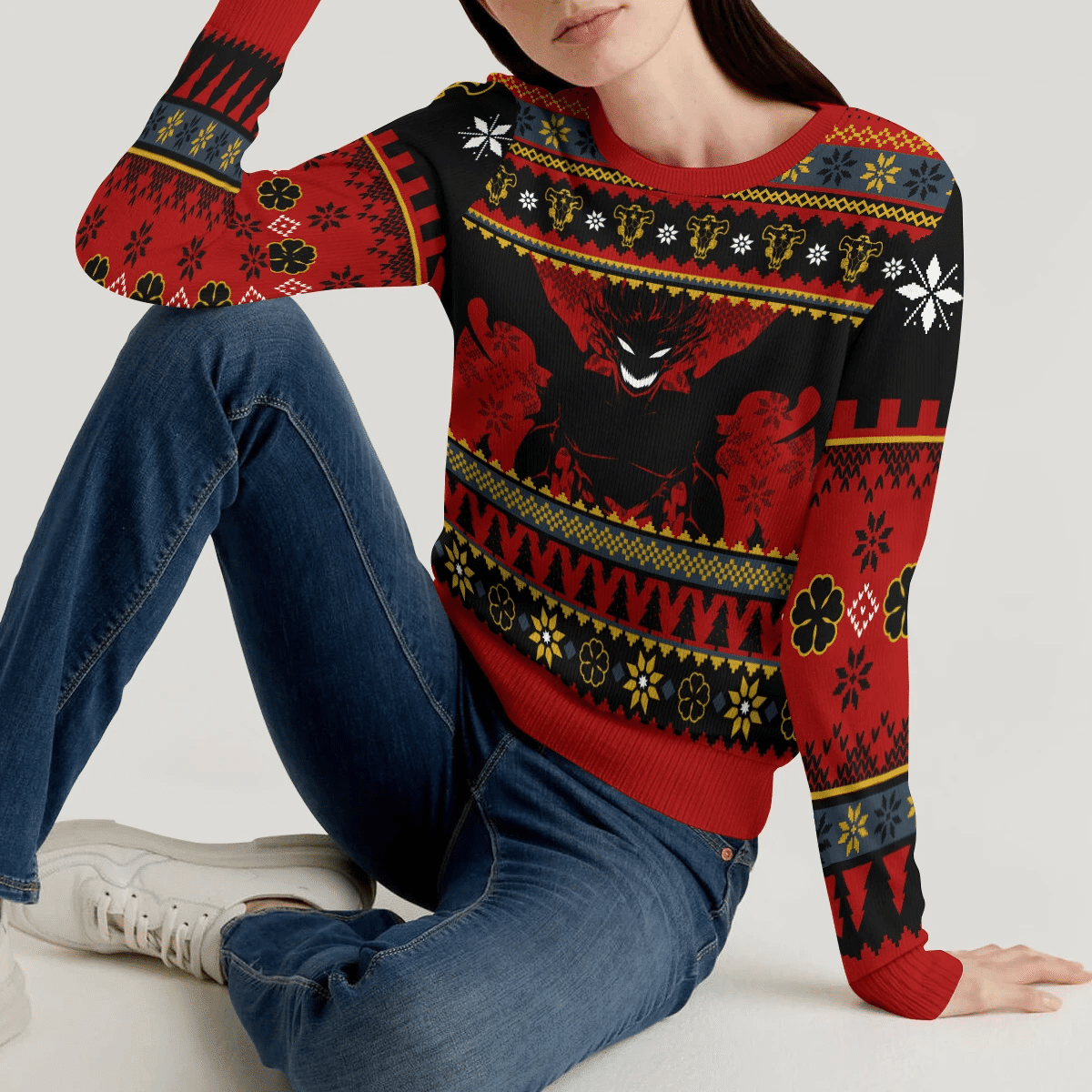 Anti Magic Demon Ugly Christmas Sweater - Image 5