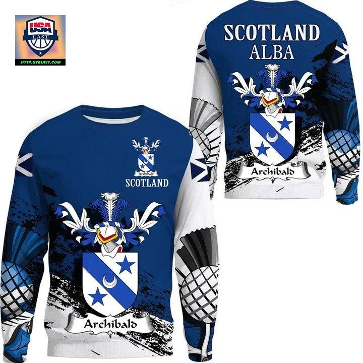Archibald Scottish Family Crest Scotland Special Sweater 