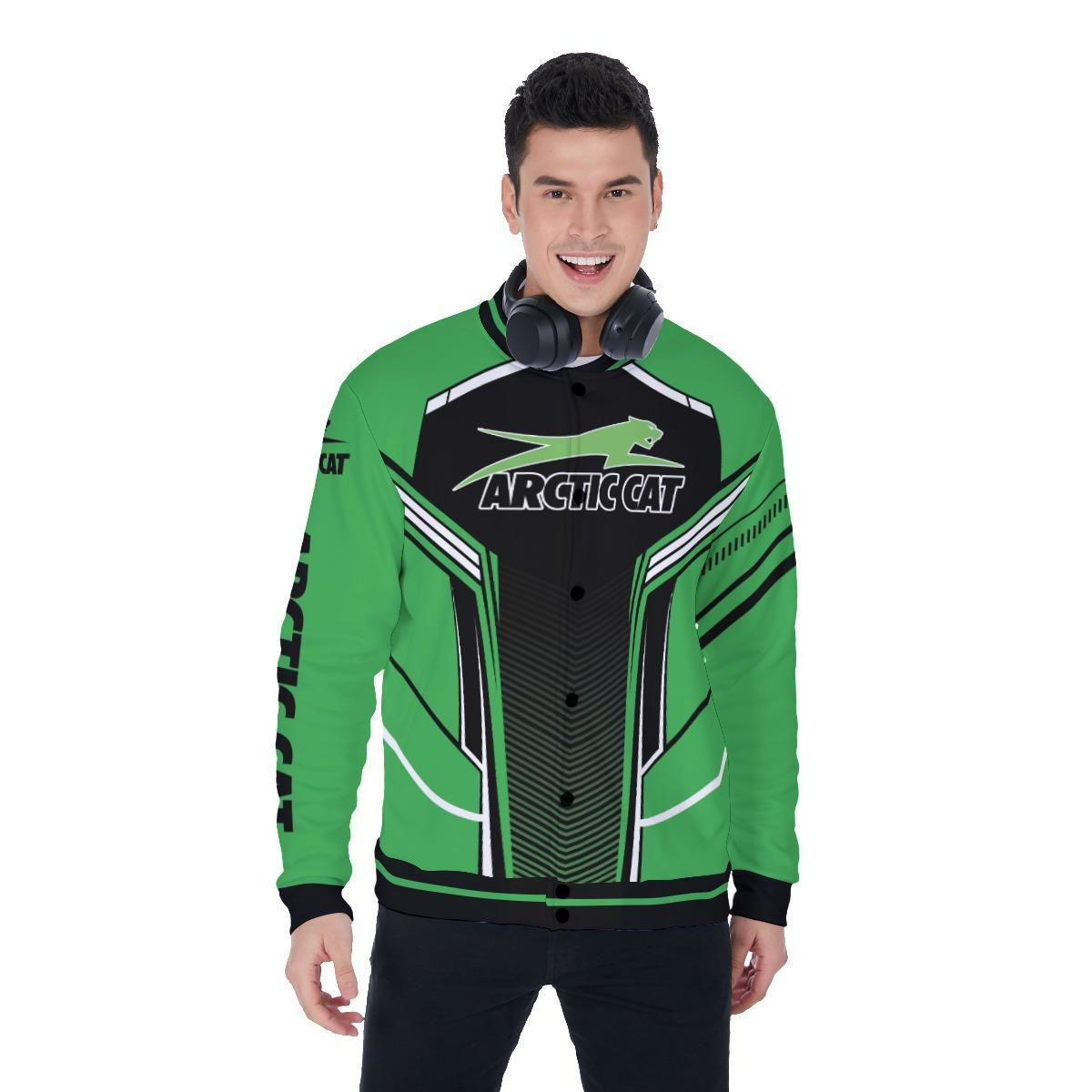 Arctic Cat Fashion Baseball Jacket for Men & Women | Vehicle Brand Fan Gift