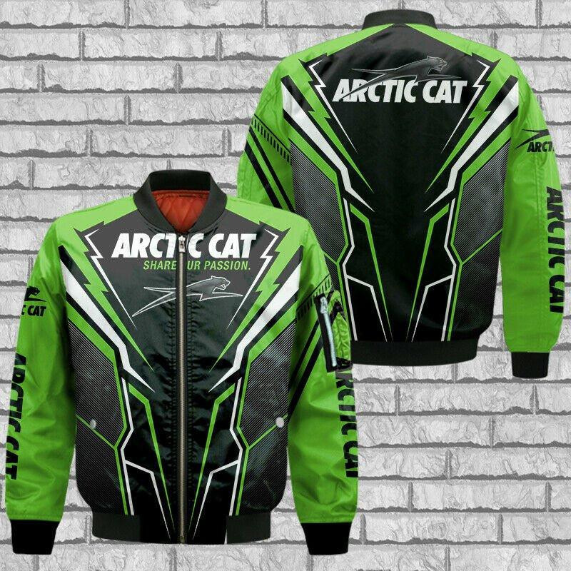 Arctic Cat Snowmobiles Bomber Jacket | Workwear Jacket for Men & Women | Worker Gift