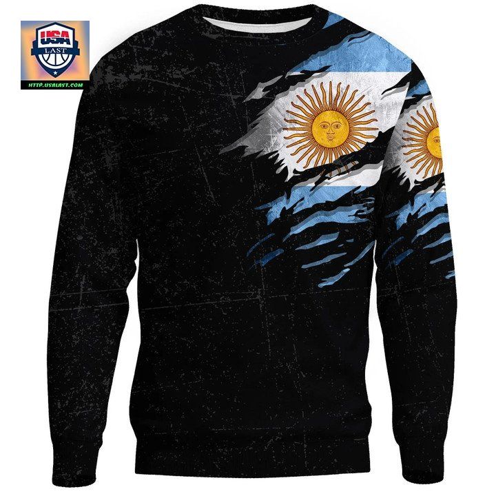 Argentina In Me Sweater Special Grunge Style A31