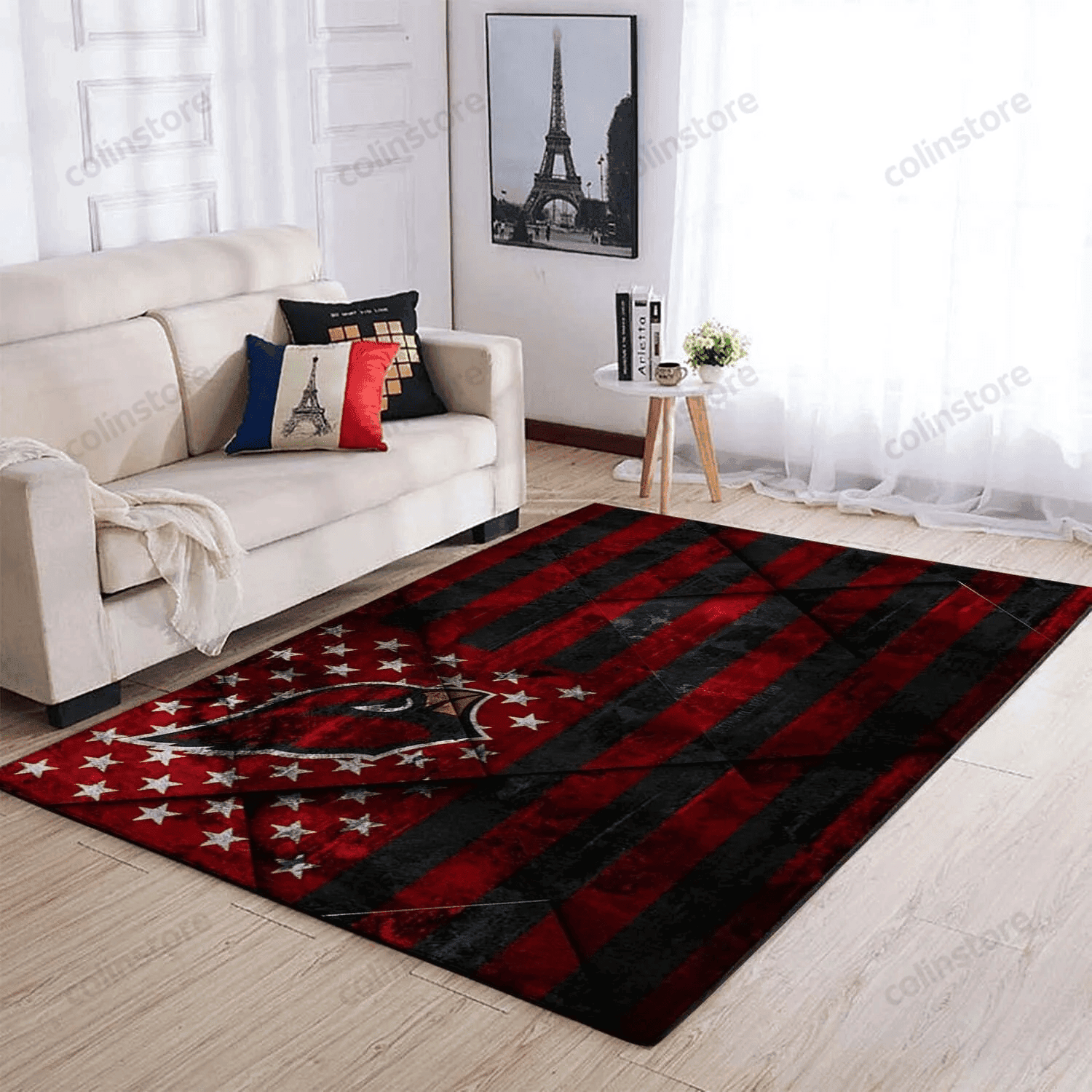 Arizona Cardinals 3D Rectangle Area Rug – Full Print Carpet For Living Room & Bedroom Home Decor