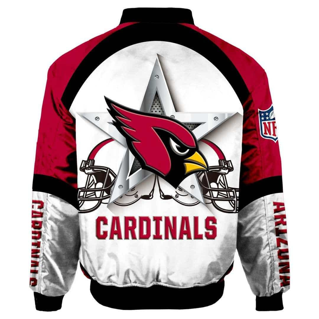 Arizona Cardinals Bomber Jacket | NFL Team Jacket for Men & Women | Football Fan Gift