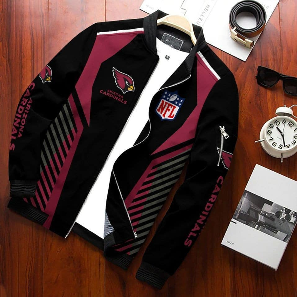 Arizona Cardinals Bomber Jacket | NFL Team Jacket for Men & Women | Football Fan Gift