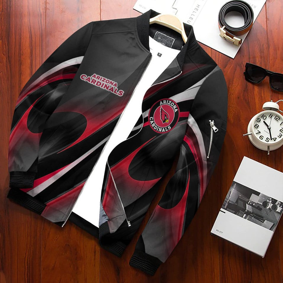 Arizona Cardinals Bomber Jacket | NFL Team Jacket for Men & Women | Football Fan Gift