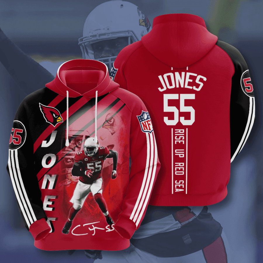 Arizona Cardinals Chandler Jones 3D All Over Print Hoodie & Zip Hoodie