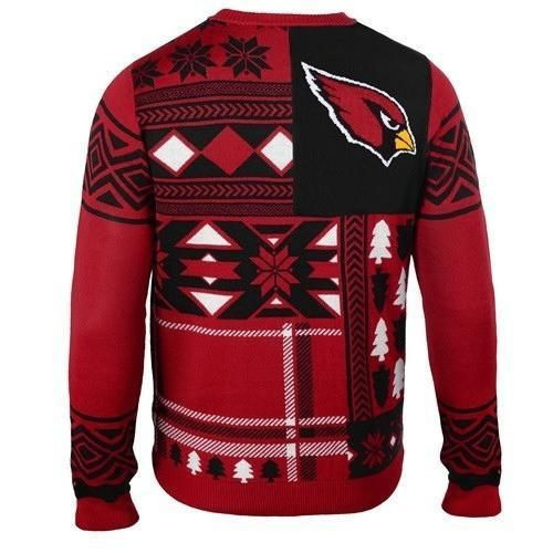 Arizona Cardinals Patches Ugly Christmas Sweater, Perfect Holiday Gift