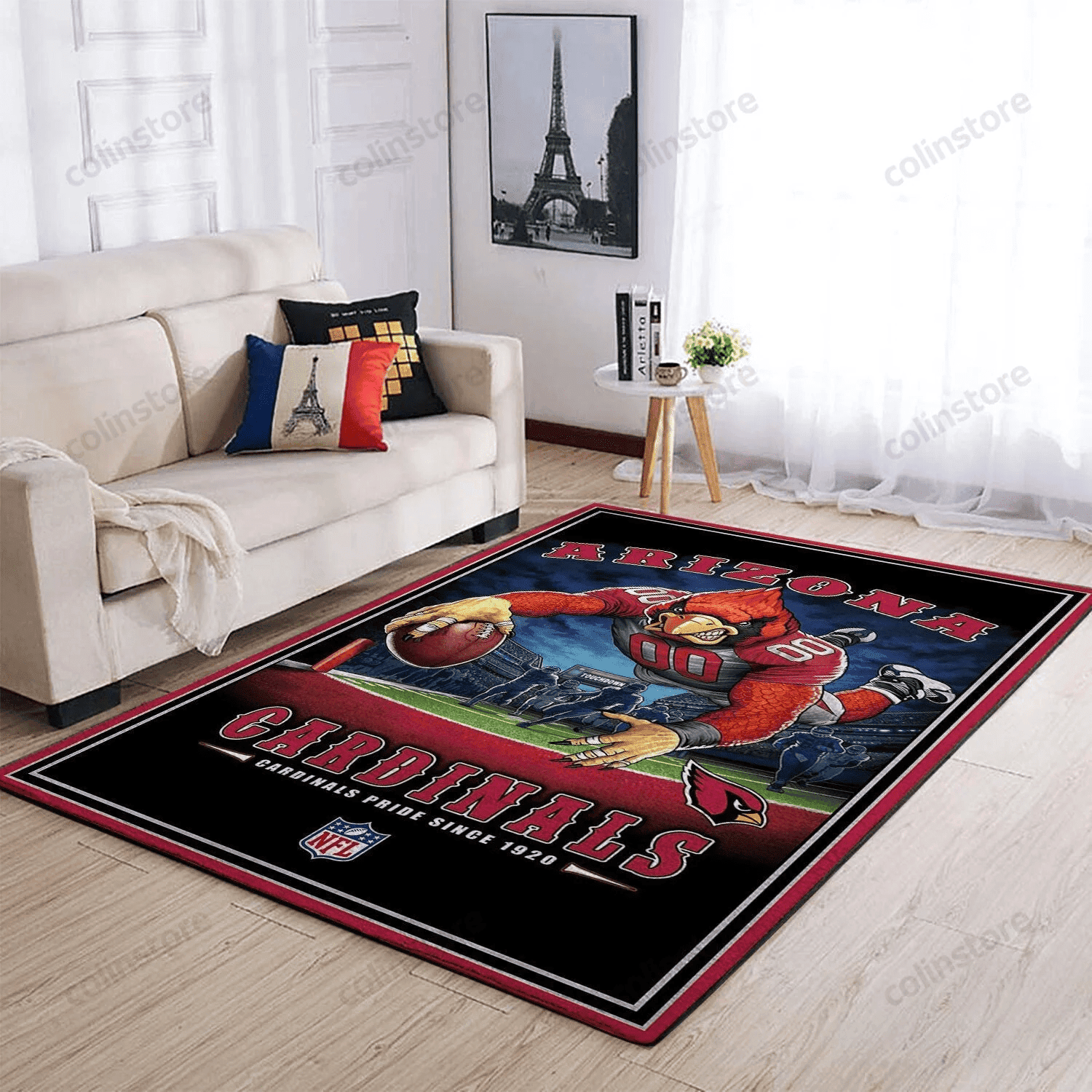 Arizona Cardinals Team Pride Nice Gift Rectangle Area Rug – Full Print Carpet For Living Room & Bedroom Home Decor
