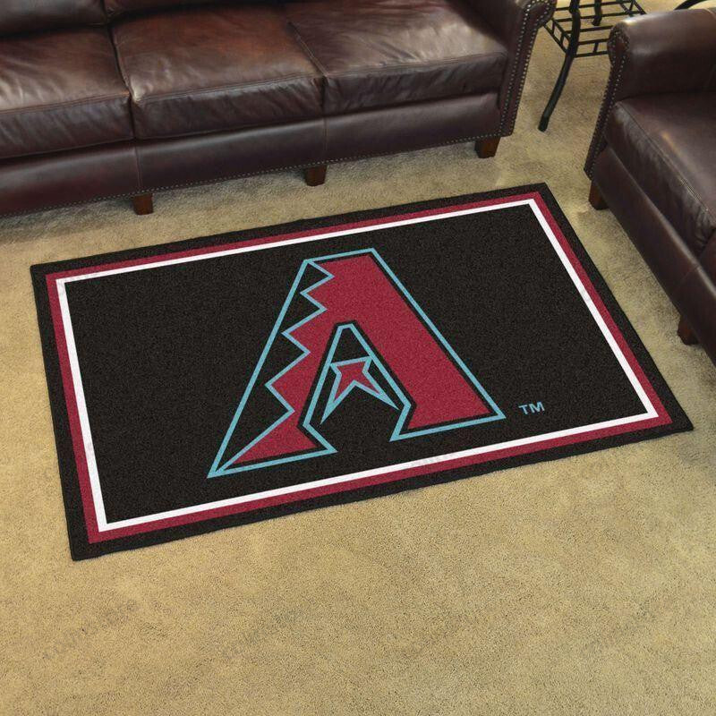Arizona Diamondbacks Baseball Rectangle Area Rug – Full Print Carpet For Living Room & Bedroom Home Decor