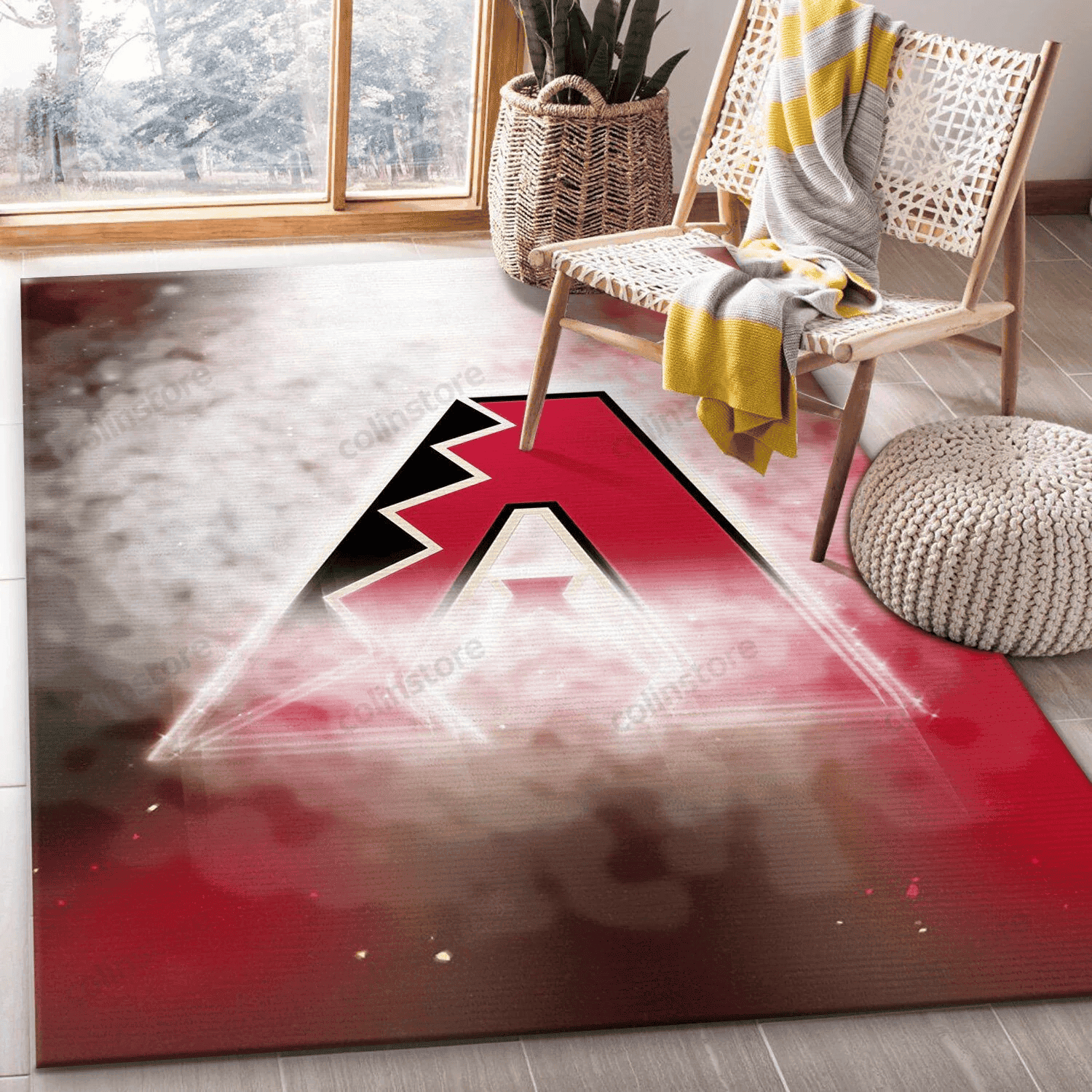 Arizona Diamondbacks Rectangle Area Rug – Full Print Carpet For Living Room & Bedroom Home Decor