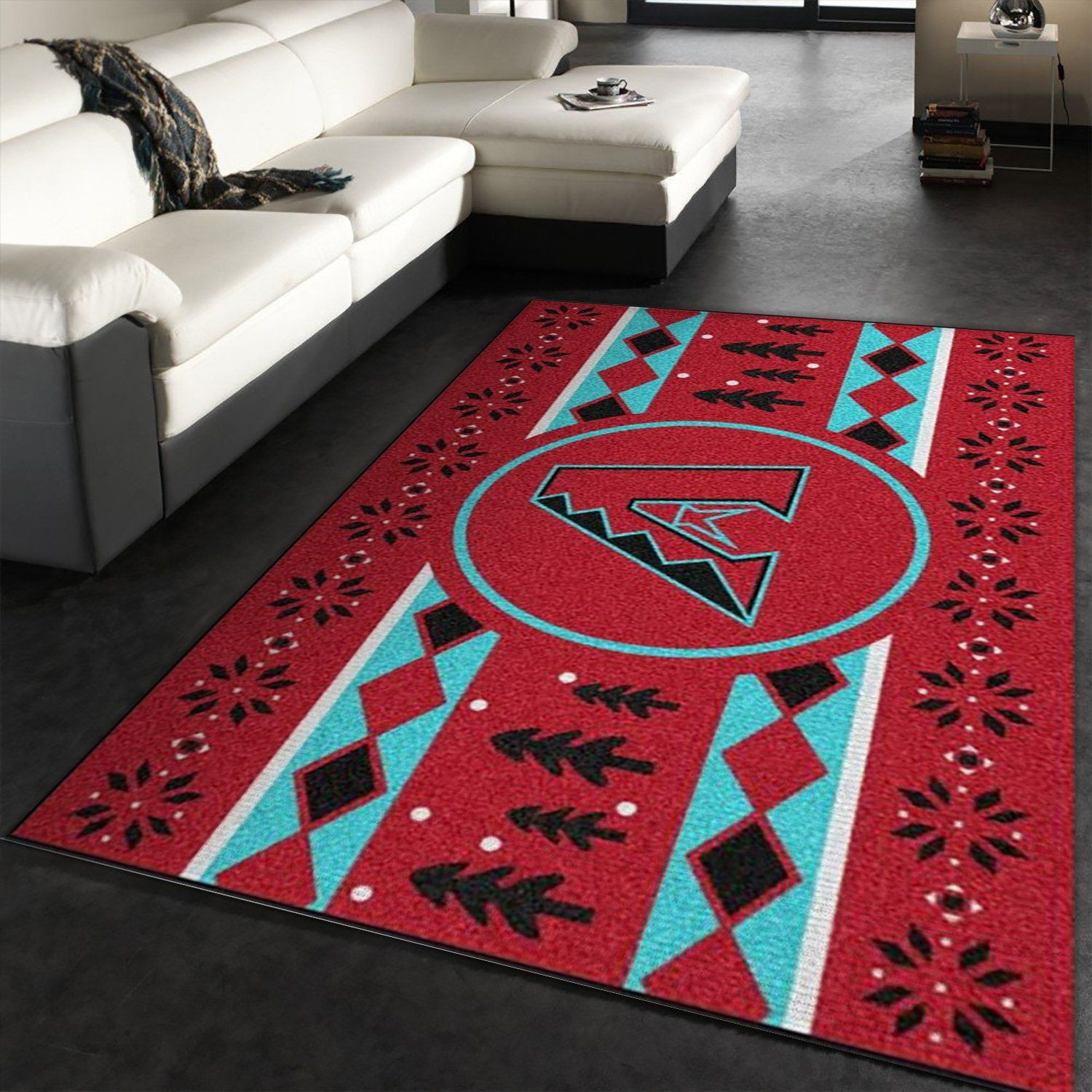 Arizona Diamondbacks Rectangle Area Rug – Full Print Carpet For Living Room & Bedroom Home Decor