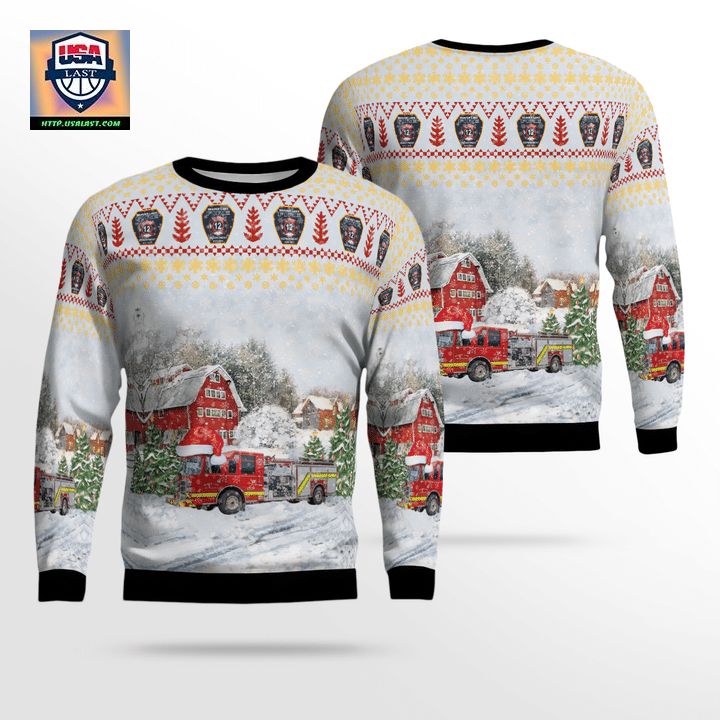 Arkansas Beaver Lake Fire Department Christmas Sweater 3D CH11