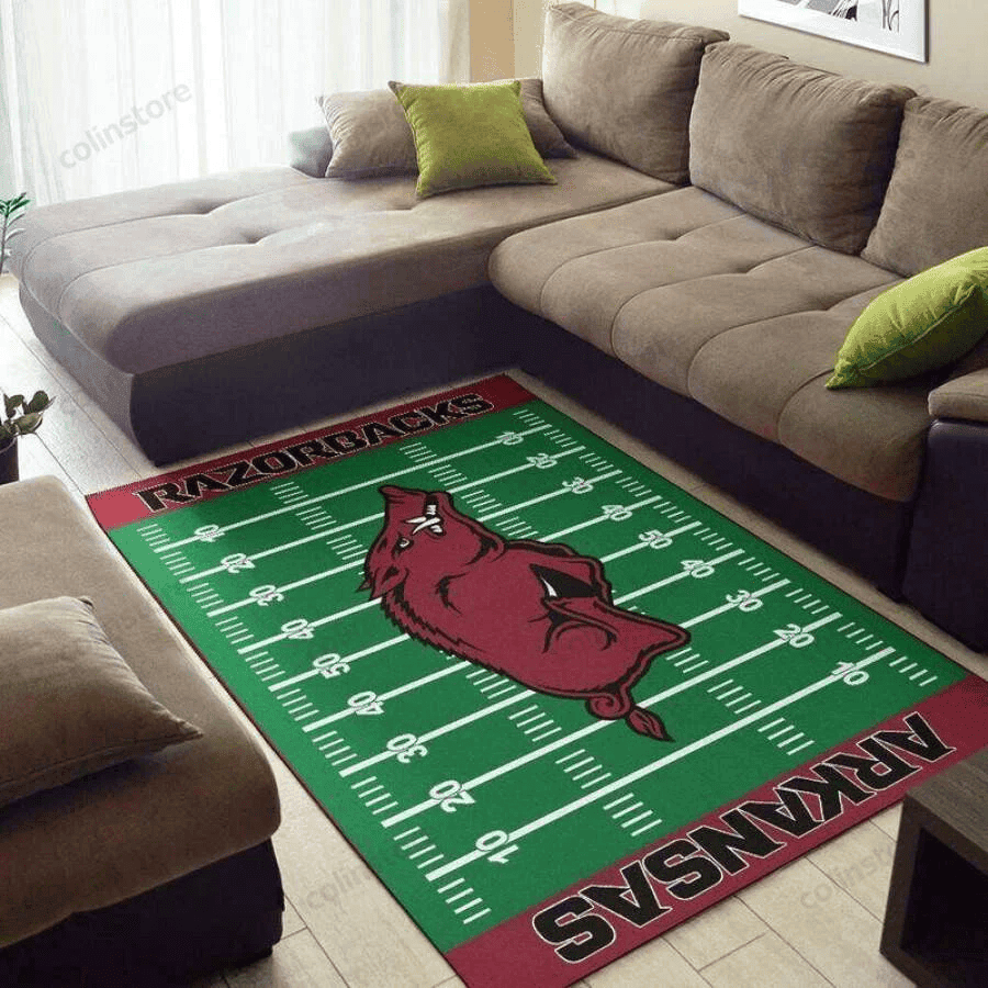Arkansas Razorbacks 3D Rectangle Area Rug – Full Print Carpet For Living Room & Bedroom Home Decor
