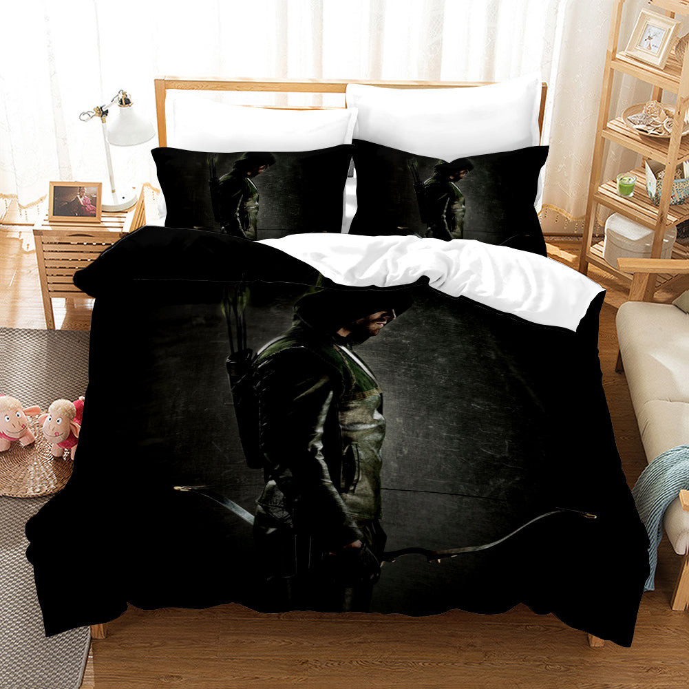Arrow Oliver Queen Duvet Cover Quilt Cover Pillowcase Bedding Set Bed Linen Home Bedroom Decor