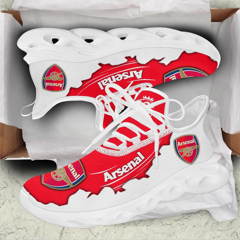 Arsenal F.C. Max Soul Shoes Sneakers for Men And Women – Soccer Fan Shoes, Team Sneakers - Image 3