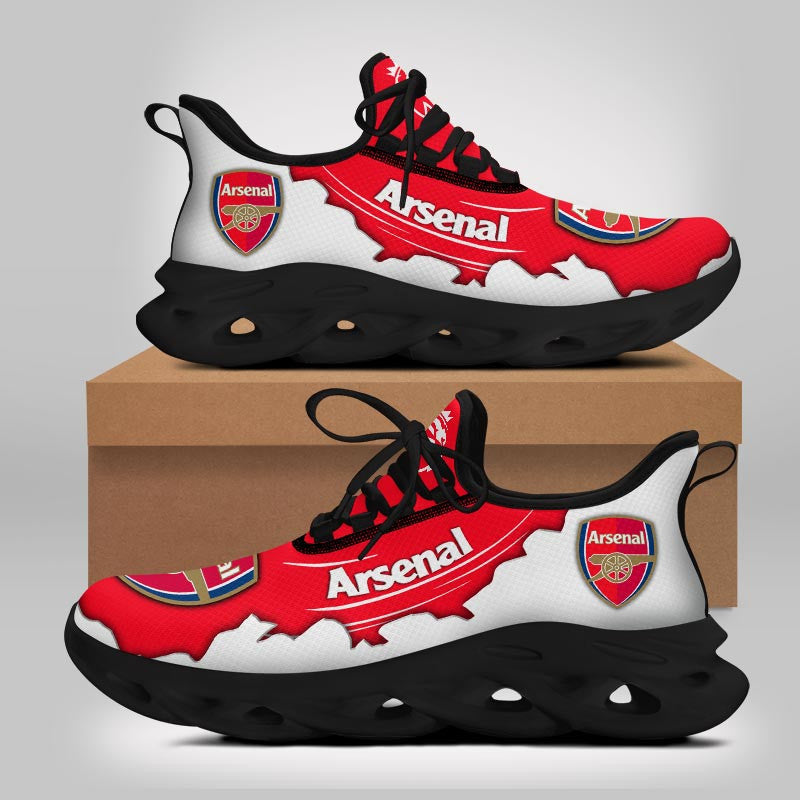 Arsenal F.C. Max Soul Shoes Sneakers for Men And Women – Soccer Fan Shoes, Team Sneakers - Image 5