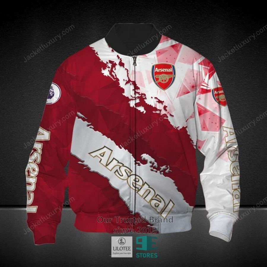 Arsenal FC Dark Red Bomber Jacket | Streetwear Jacket for Men & Women | Fan Gift