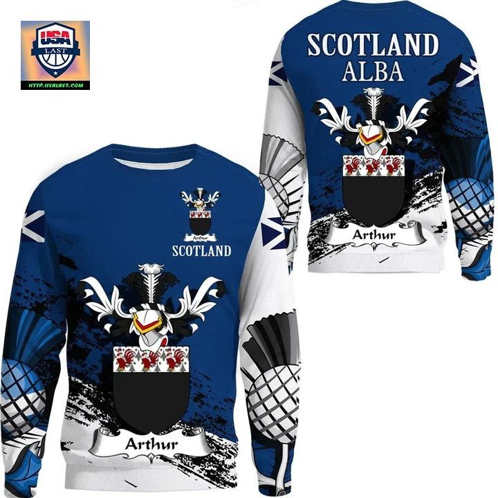 Arthur Scottish Family Crest Scotland Special Sweater 
