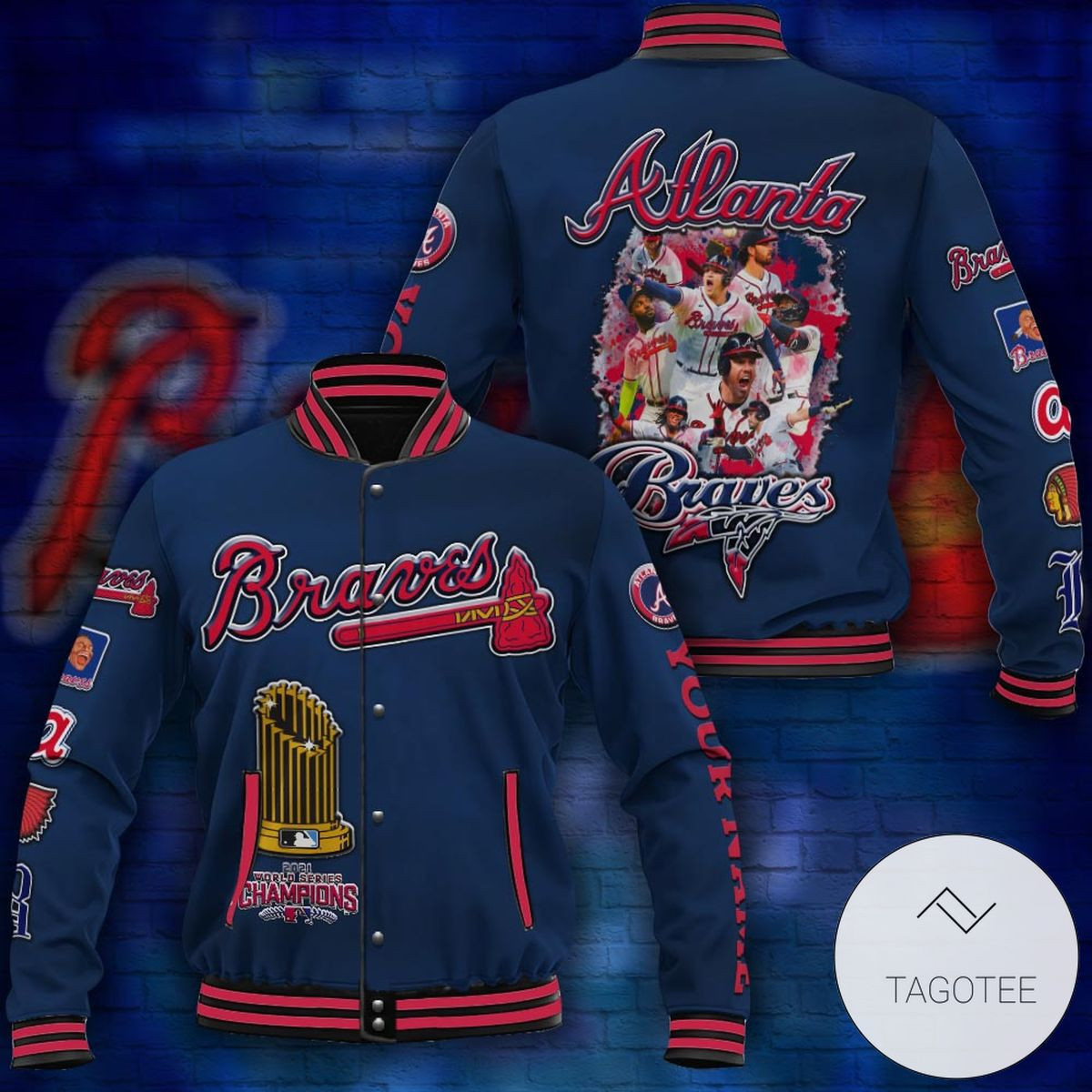 Atlanta Braves 2021 World Series Champions Varsity Baseball Jacket for Men & Women | MLB Fan Gift
