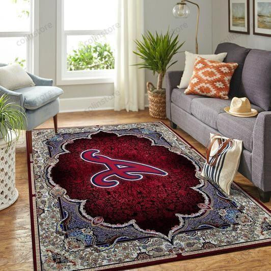 Atlanta Braves 3D Rectangle Area Rug – Full Print Carpet For Living Room & Bedroom Home Decor