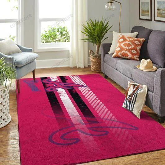 Atlanta Braves 3D Rectangle Area Rug – Full Print Carpet For Living Room & Bedroom Home Decor