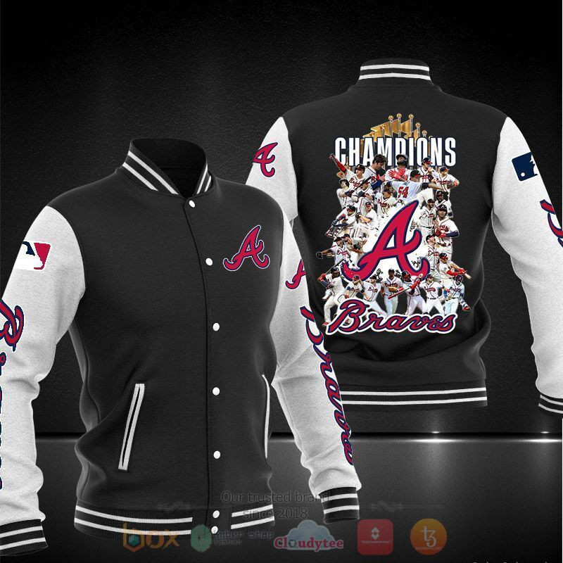 Atlanta Braves Champions Varsity Baseball Jacket for Men & Women | MLB Team Fan Gift