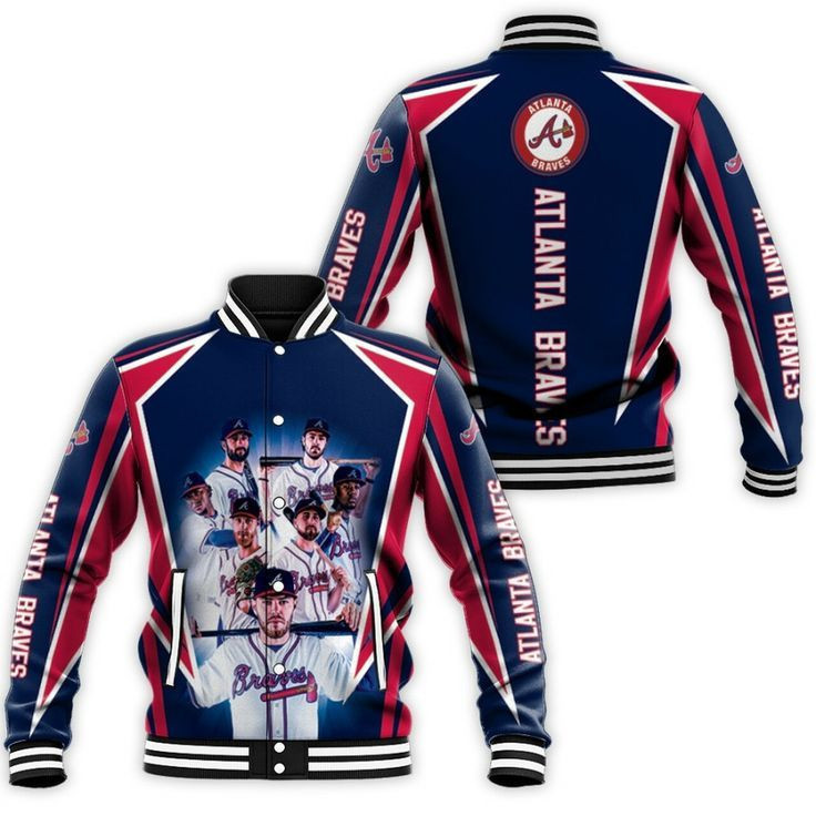 Atlanta Braves Team Champions Varsity Baseball Jacket for Men & Women | MLB Team Fan Gift