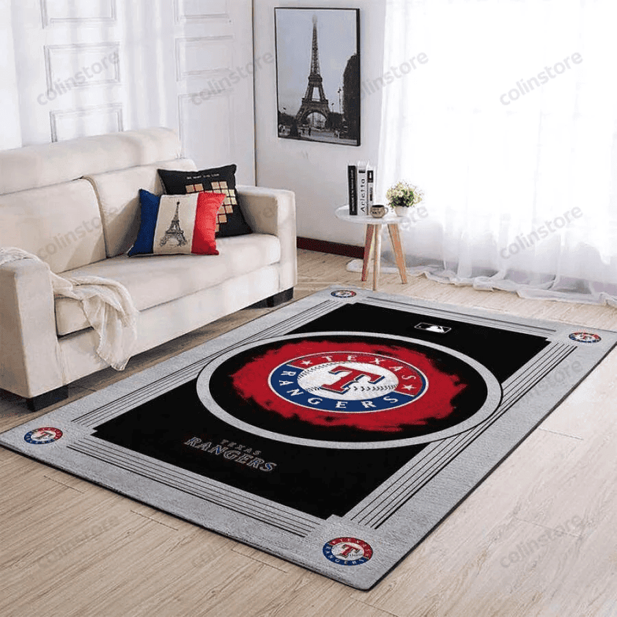 Atlanta Braves Team Logo Grey Wooden 3D Rectangle Area Rug – Full Print Carpet For Living Room & Bedroom Home Decor