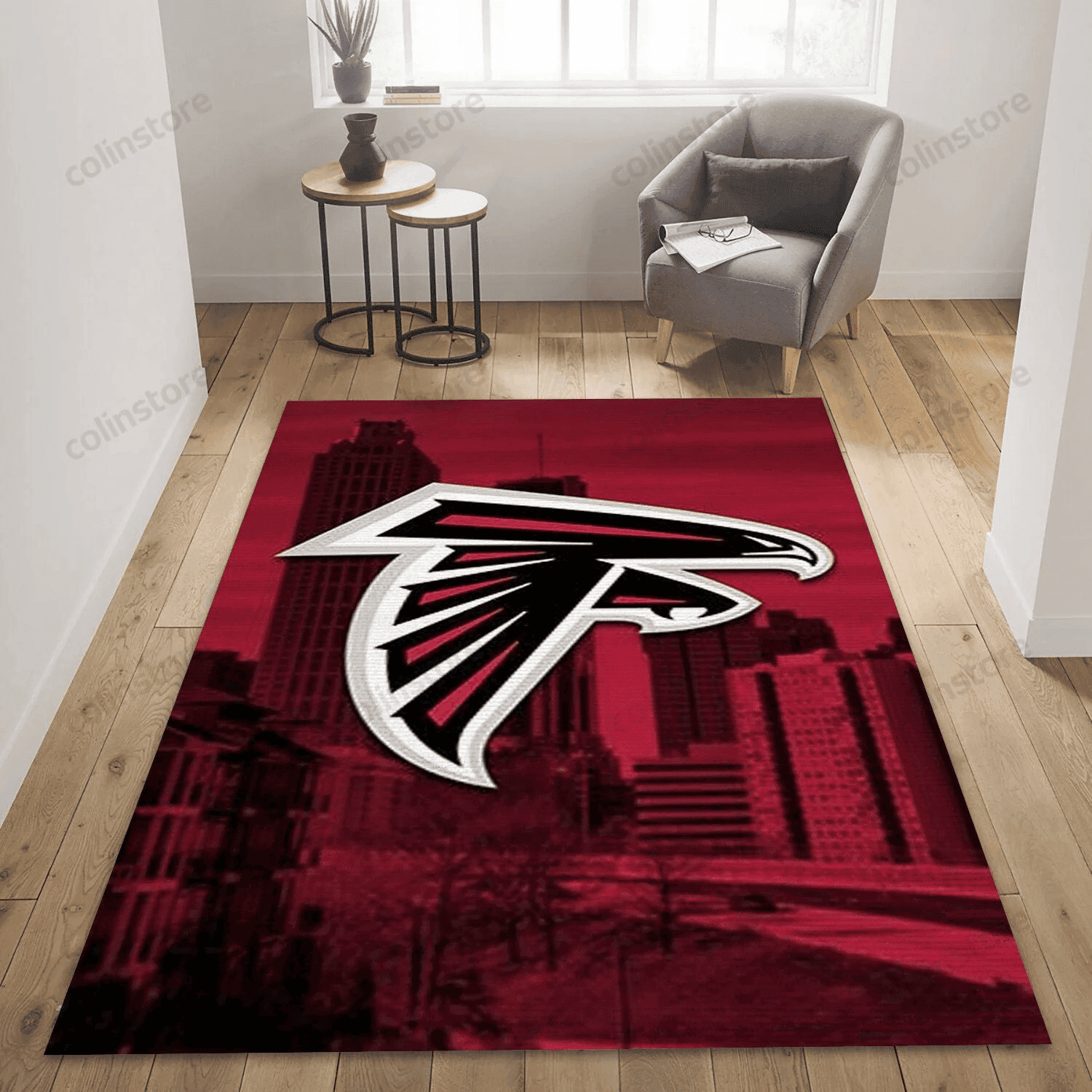 Atlanta Falcons 1966 3D Rectangle Area Rug – Full Print Carpet For Living Room & Bedroom Home Decor
