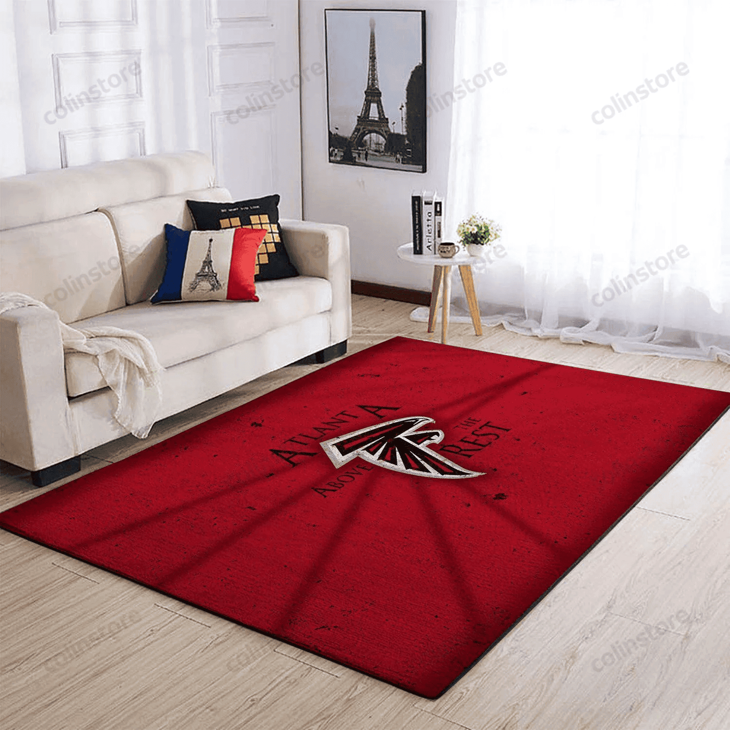 Atlanta Falcons 3D Rectangle Area Rug – Full Print Carpet For Living Room & Bedroom Home Decor