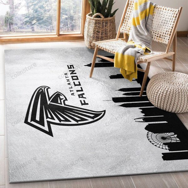 Atlanta Falcons 3D Rectangle Area Rug – Full Print Carpet For Living Room & Bedroom Home Decor
