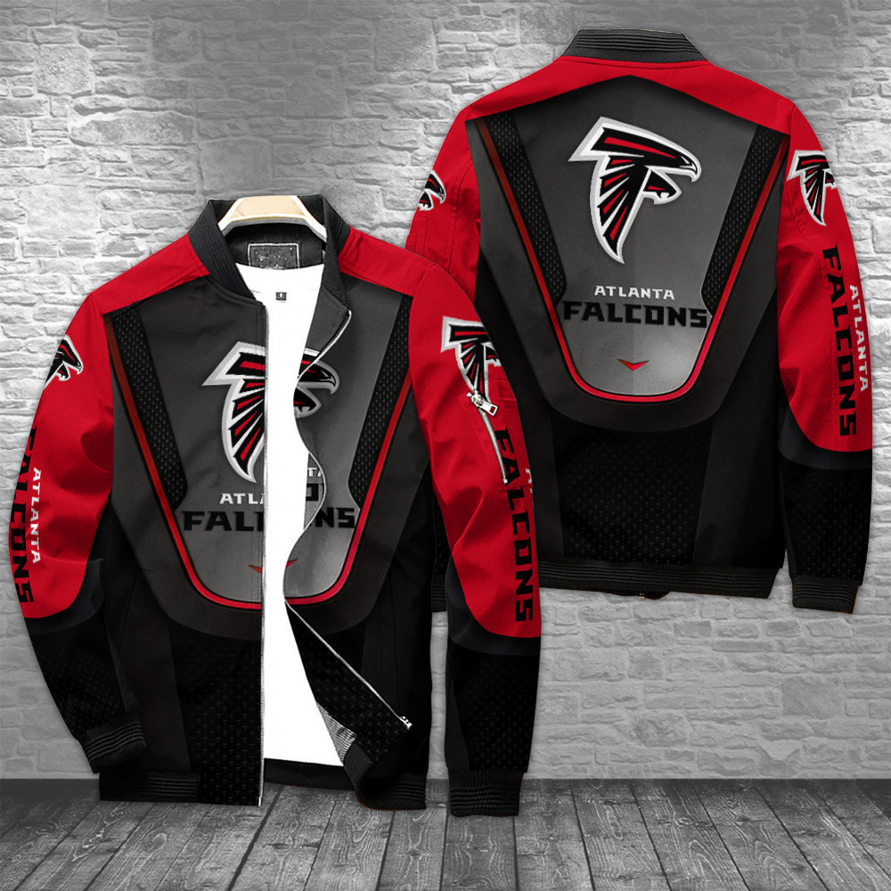 Atlanta Falcons Bomber Jacket | NFL Team Jacket for Men & Women | Football Fan Gift