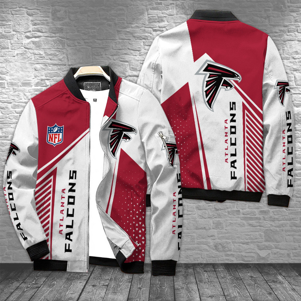 Atlanta Falcons Bomber Jacket | NFL Team Jacket for Men & Women | Football Fan Gift
