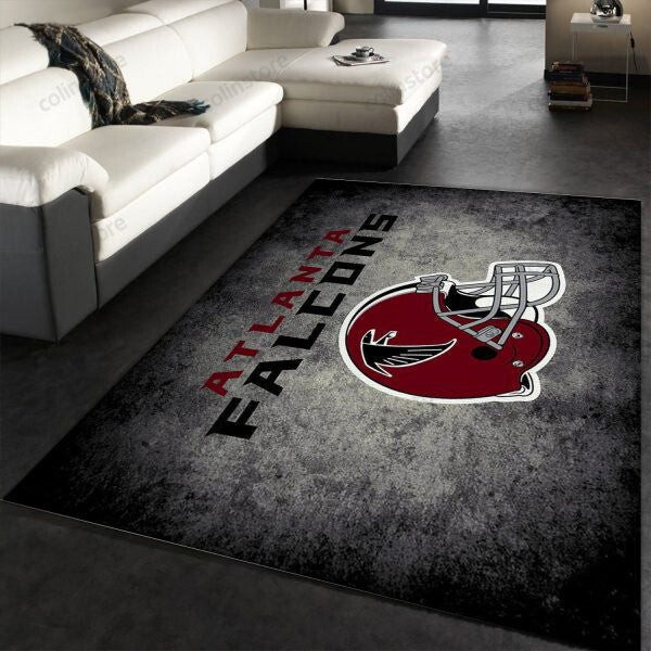 Atlanta Falcons Imperial Distressed 3D Rectangle Area Rug – Full Print Carpet For Living Room & Bedroom Home Decor