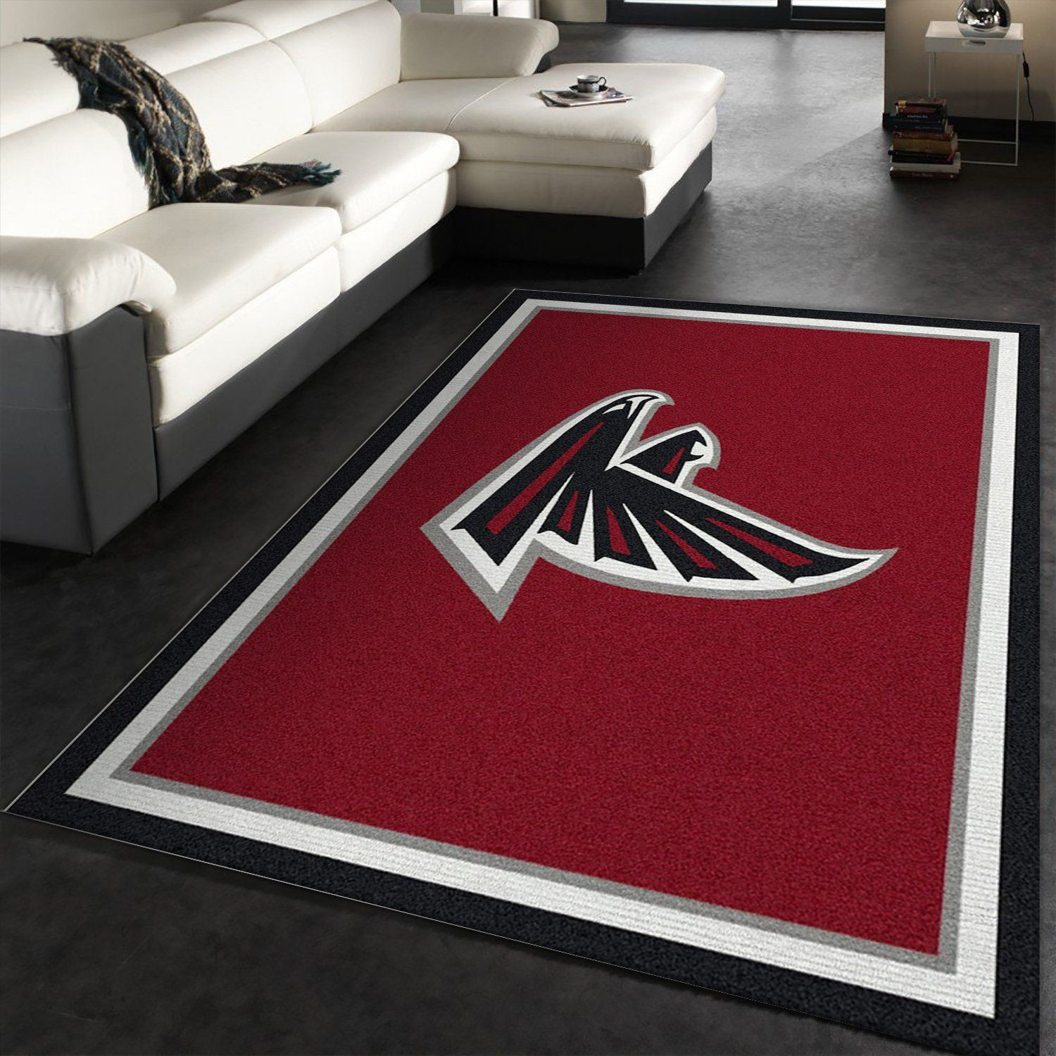 Atlanta Falcons Imperial Spirit Rug Rectangle Area Rug – Full Print Carpet For Living Room & Bedroom Home Decor