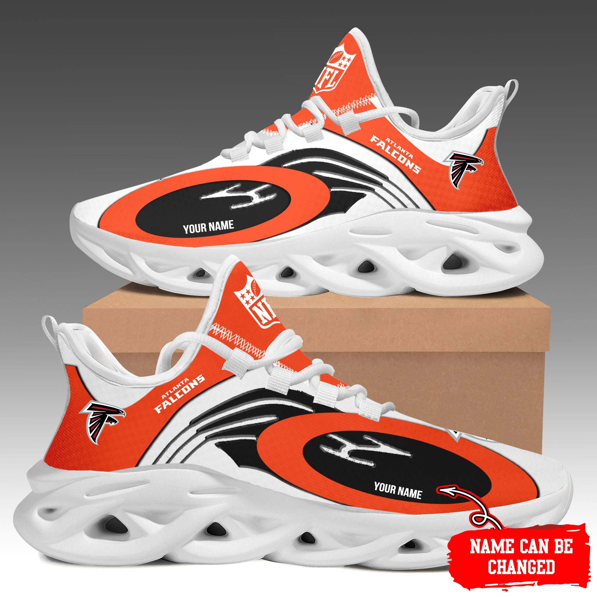 Atlanta Falcons Max Soul Shoes Sneakers for Men And Women – NFL Football Fan Shoes, Team Sneakers