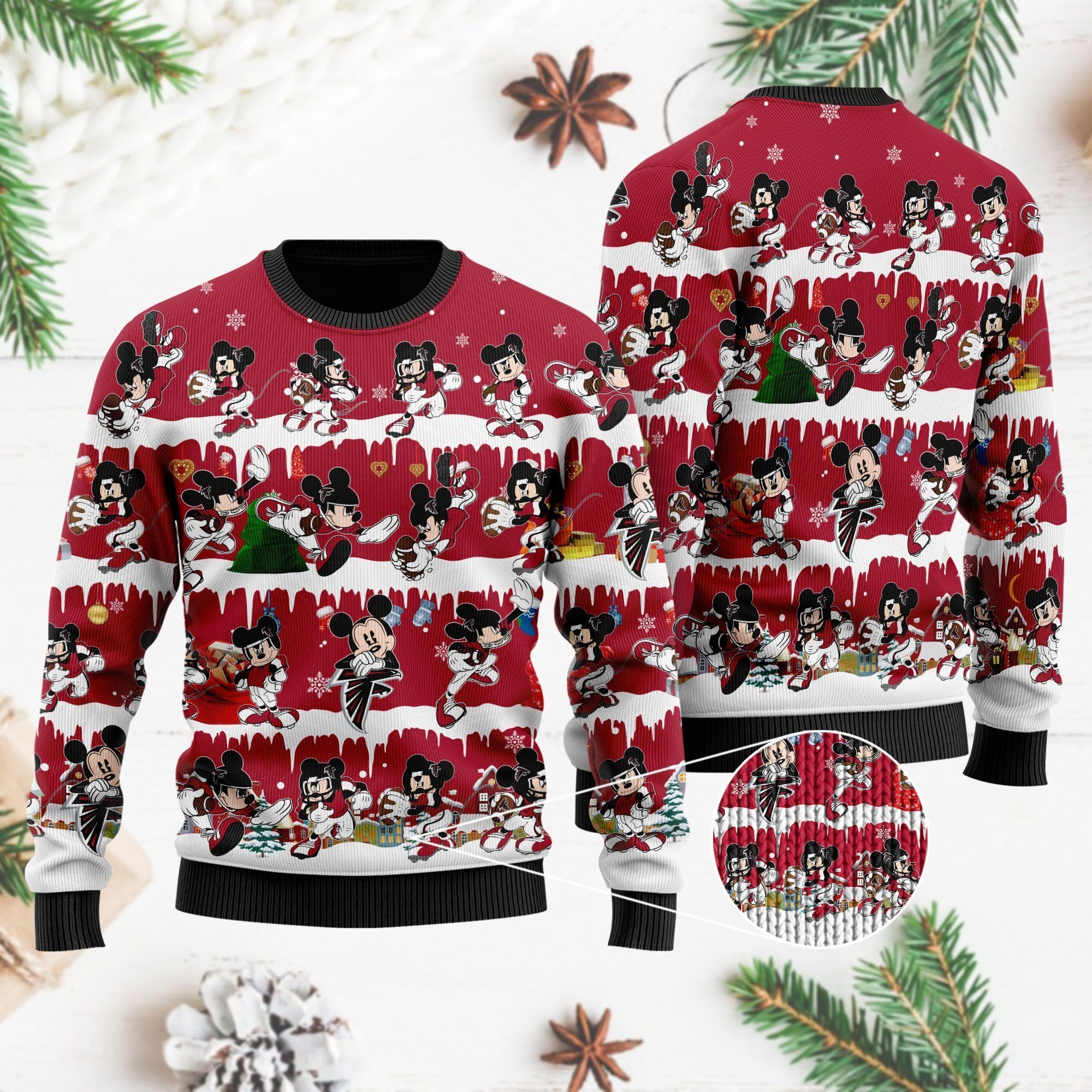Atlanta Falcons Mickey NFL American Football Ugly Christmas Sweater