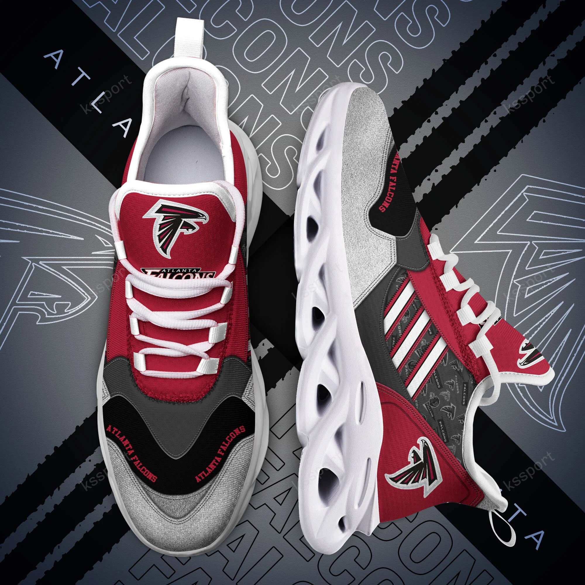 Atlanta Falcons NFL Max Soul Shoes Sneakers for Men And Women – NFL Football Fan Shoes, Team Sneakers