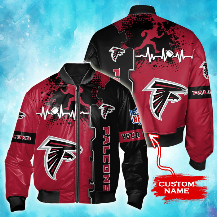Atlanta Falcons Personalized Thick Bomber Jacket | NFL Team Jacket for Men & Women | Football Fan Gift