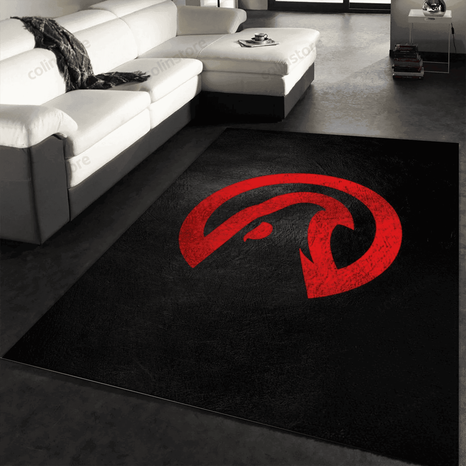 Atlanta Falcons Rectangle Area Rug – Full Print Carpet For Living Room & Bedroom Home Decor